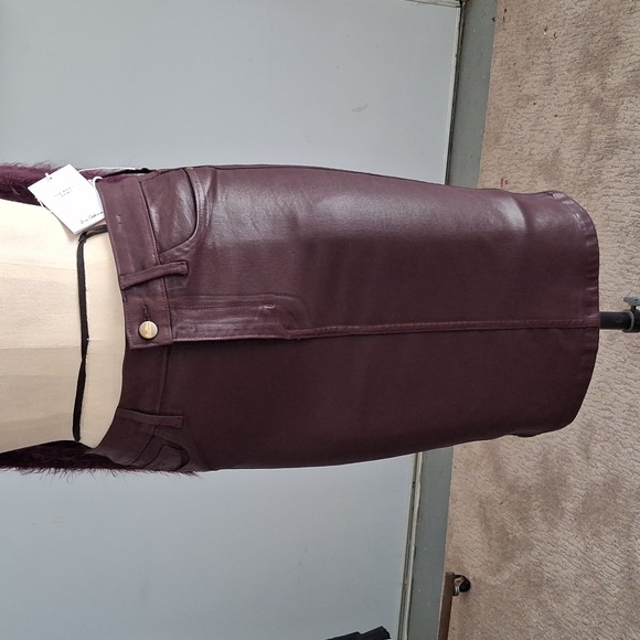 Sam EdelmanGlazed stretch denim mini skirt - Picture 1 of 4